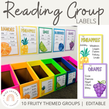 Preview of Reading Groups - Posters & Labels | Tropical Fruits