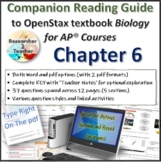 Reading Guide to OpenStax Biology for AP Courses CHAPTER 6