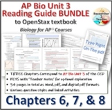 Reading Guide to OpenStax Biology for AP Courses Unit 3 BU