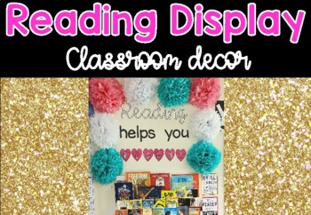Reading Helps You Bloom Classroom display FREEBIE!! by Miss Resourcefulness