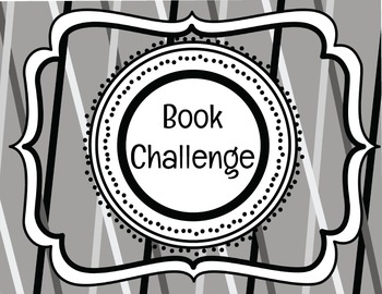 Preview of Reading Homework Book Challenge