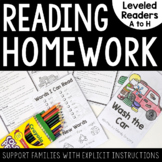 Reading Homework (Leveled Readers with Parent Support)