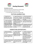 Reading Homework fiction and nonfiction narrative and expository