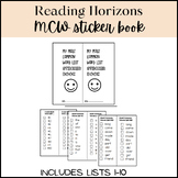 Reading Horizons- MCW Sticker Book 1-10