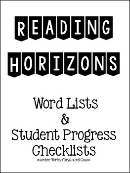 Preview of Reading Horizons Most Common Word Lists/Running Records/Student Tracker BUNDLE