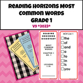 Reading Horizons V9 2023 Most Common Words List Booklets Grade 1