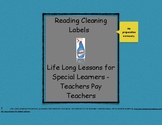 Reading Household Cleaning Labels Packet #1- Life Skills W