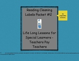 Reading Household Cleaning Labels Packet #2- Life Skills W