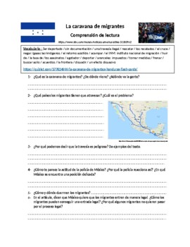 Preview of Reading IB/AP Spanish  Experiencias / Desafios globales