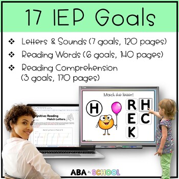 Reading IEP goals and objectives tracking for Special Education and ABA ...