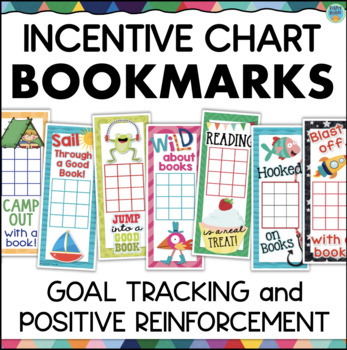 Preview of Reading Incentive Chart Bookmarks Sticker Chart Reward Tracker