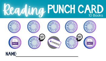 Preview of Reading Incentive Punch Card