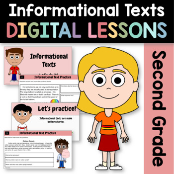Preview of Reading Informational Texts 2nd Grade Google Slides | Guided Reading Practice