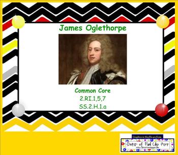 Preview of Reading Informational Texts James Oglethorpe Biography for Common Core