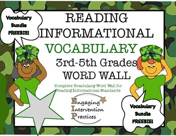 Preview of Reading Informational Vocabulary