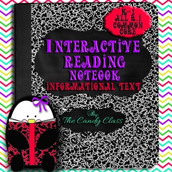 Preview of Reading Interactive Notebook 1st Grade Nonfiction Reading Comprehension Journal