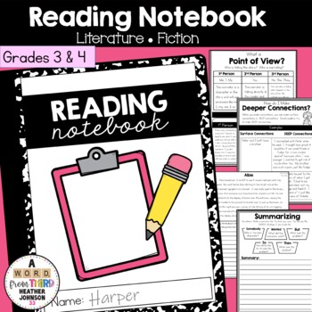 Preview of Reading Interactive Notebook: Literature Activities and Literary Elements