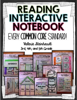 Preview of Reading Interactive Journal Notebook CCSS Aligned