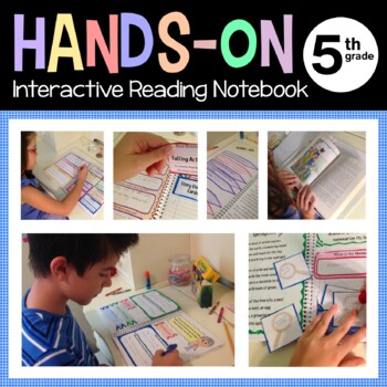 Preview of Reading Interactive Notebook Fifth Grade Common Core with Scaffolded Notes
