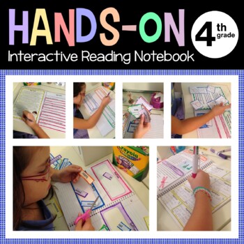 Preview of Reading Interactive Notebook Fourth Grade Common Core with Scaffolded Notes