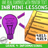 Interactive Notebook with Mini Lessons - 4th Informational