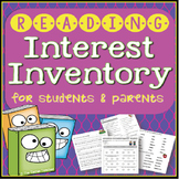 Reading Interest Inventory for Students AND Parents