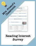 Reading Interest Survey