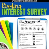 Reading Interest Survey: Elementary & Middle School Intere