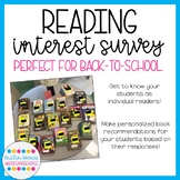 Reading Interest Survey: Get to know your students as readers!