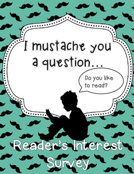 Preview of Reading Interest Survey for Back to School | ELA First Day of School Activity