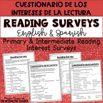 Preview of Reading Interest Surveys - Cuestionario de los intereses de la lectura