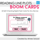 Reading & Interpreting Line Plots Boom Cards / Digital Task Cards