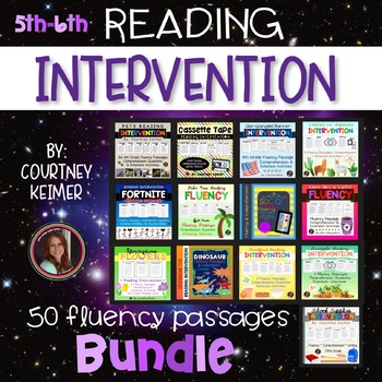 Preview of Reading Intervention Bundle (Fluency & Comprehension) Grades 5 & 6