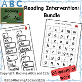 Reading Intervention Bundle: cvc, digraphs, blends word reading