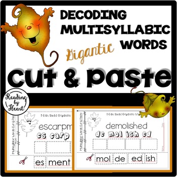 Preview of Decoding Multisyllabic Words CUT & PASTE Reading Intervention NOVEMBER WORD WORK
