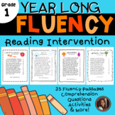 Reading Intervention Fluency Passages & Comprehension 1st Grade (Year Long)