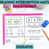 Reading Intervention Mats- Digraphs | Small Group | Decoda