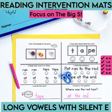 Reading Intervention Mats- Long Vowels with Silent e | CVC