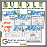 Reading Intervention Program - Bundle Level A-D - Digital & Print