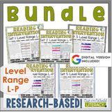 Reading Intervention Program - Bundle Level L-P - Digital & Print