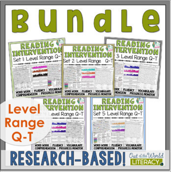Preview of Reading Intervention Program - Bundle Level Q-T - Digital & Print