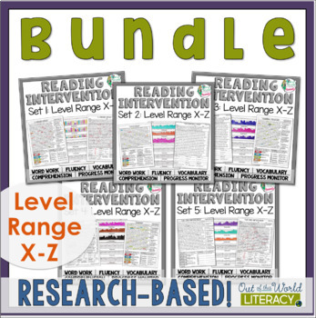 Preview of Reading Intervention Program - Bundle Level X-Z - Digital & Print