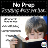 Reading Intervention Program- No Prep Curriculum