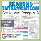Reading Intervention Program - Set 1 Level A-D - Digital & Print