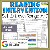 Reading Intervention Program - Set 2 Level A-D - Digital & Print