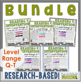 Reading Intervention Program-Bundle Sets Q-T |Distance Lea