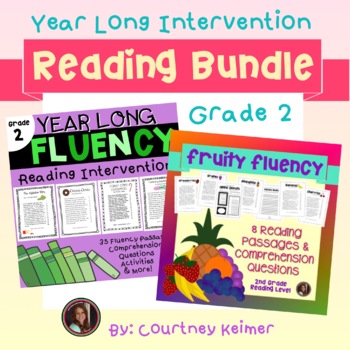 Preview of Reading Intervention Second Grade Year Long Bundle (Fluency & Comprehension)