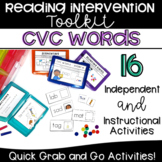 Reading Intervention Task Boxes - CVC Words