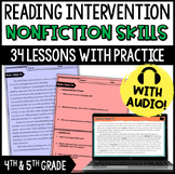 Reading Skill Intervention Lessons & Practice: Nonfiction Skills