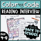 Reading Interview Color by Number | Reading Interest Inventory